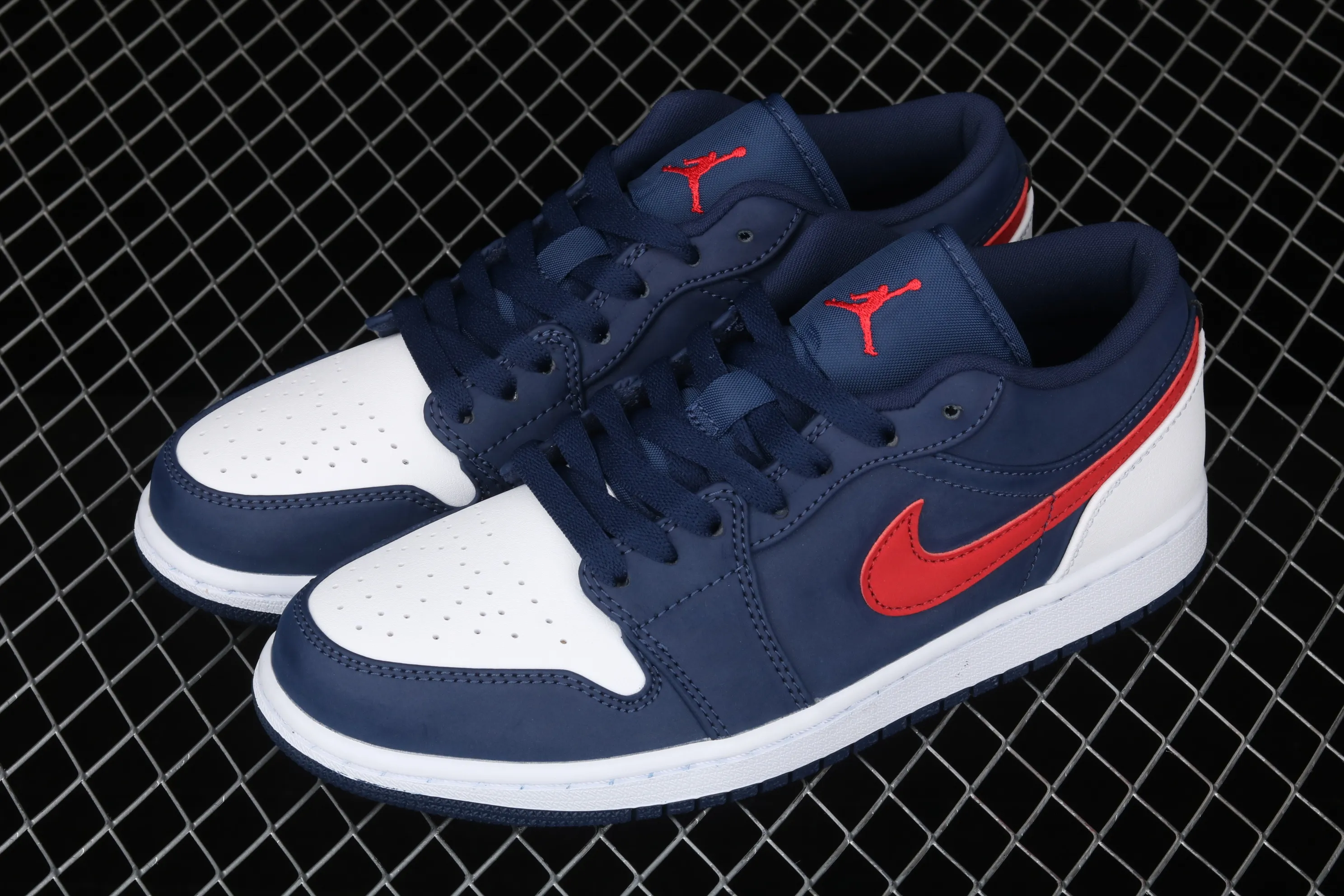 All categories Air Jordan Jordan series basketball shoes Air Jordan 1 Low G version pure original Air Jordan 1 Low AJ1 Joe 1 Patriot blue and red low-top cultural and leisure sports sneakers CZ8454-400